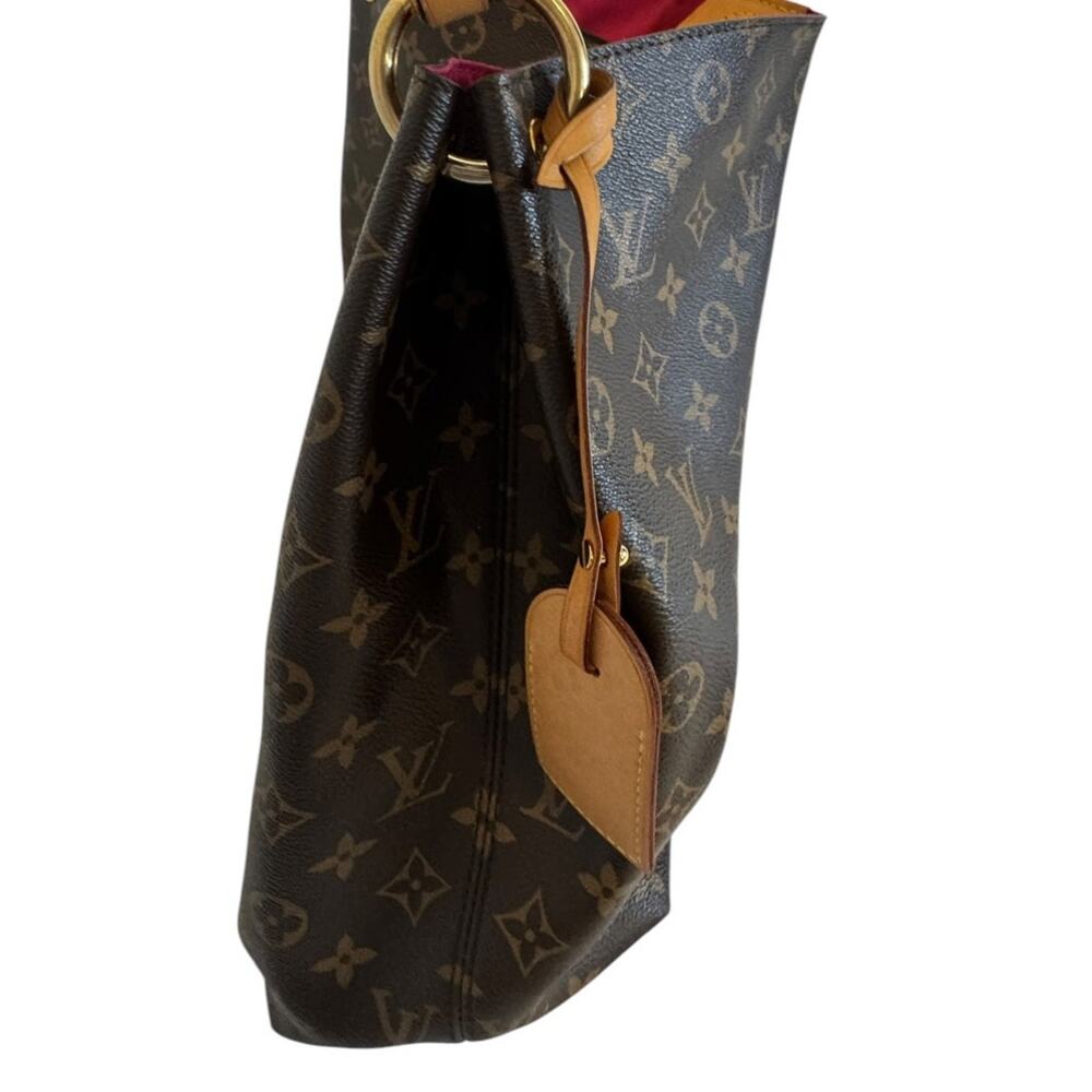 Louis Vuitton Graceful MM Monogram Canvas Shoulder Hobo Bag Tote - Picture 6 of 16